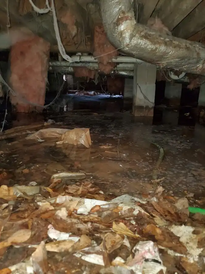 Crawl space flood assessment for Commercial Water Damage Restoration in Lewisboro