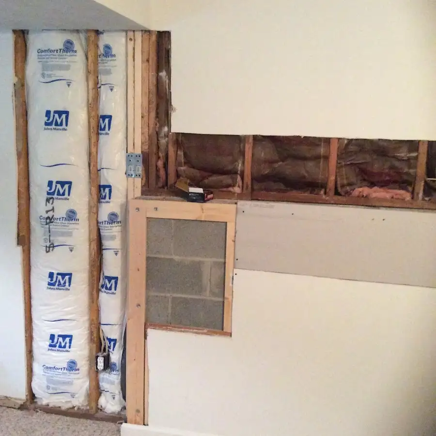 Wall insulation replacement during Contents Cleaning & Restoration in Lewisboro